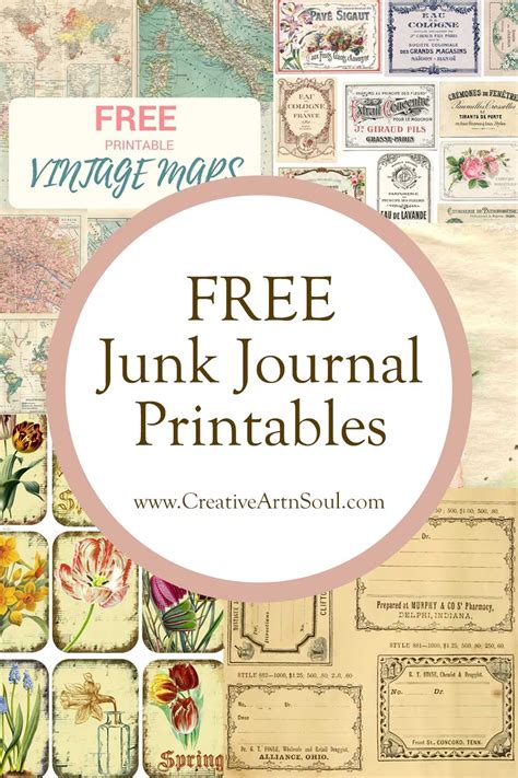 free printables for junk journals